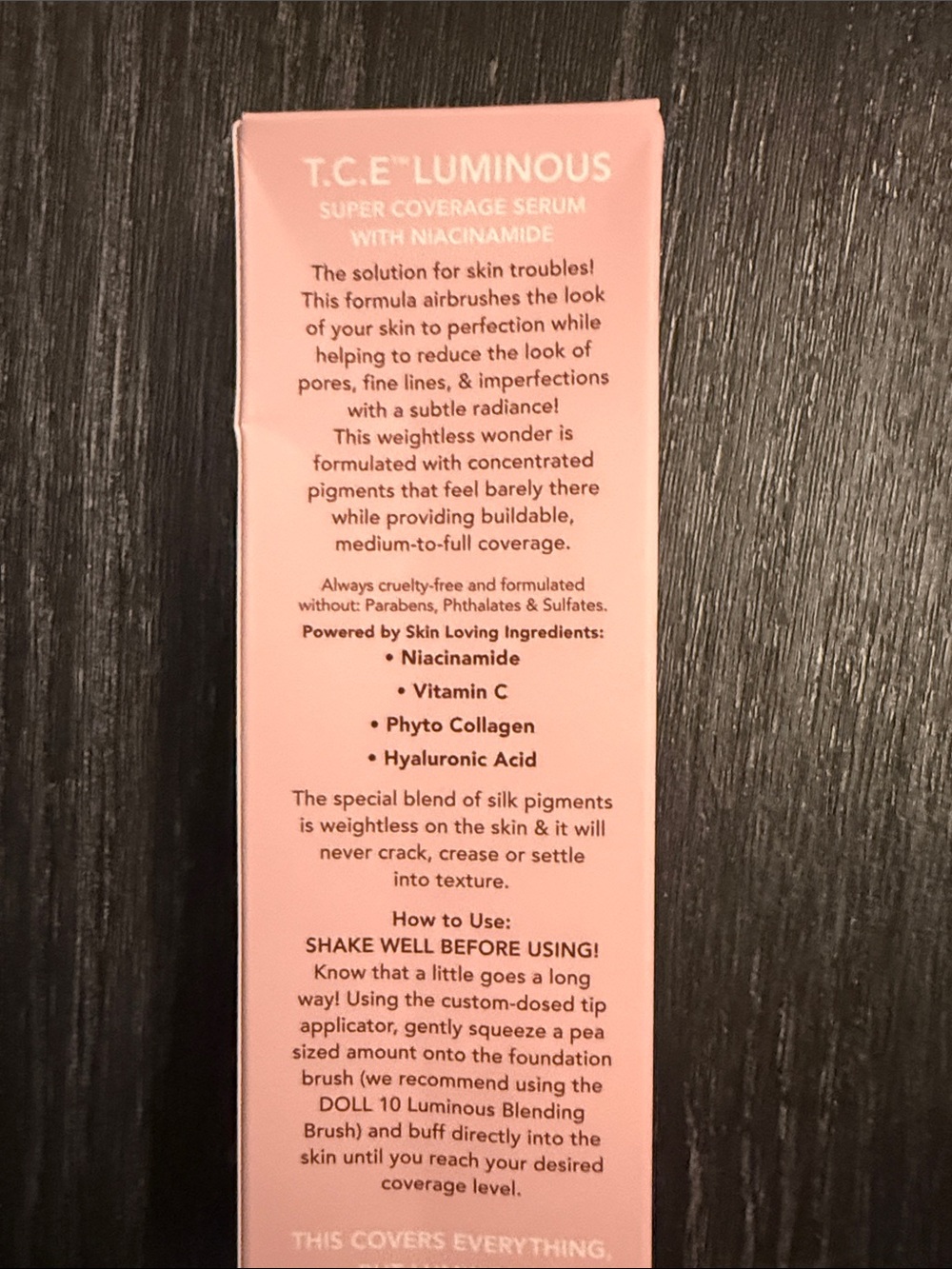 DOLL 10 super coverage serum with NIACINAMIDE, shade tan, NIB - Picture 4 of 5